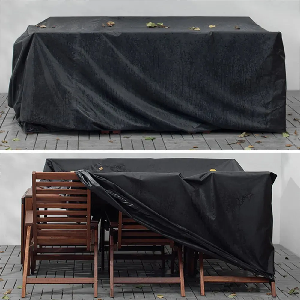 190t / 210d Oxford Waterproof Furniture Cover for Rattan Table Cube Chair Sofa Dustproof Rain Garden Patio Protective Cover