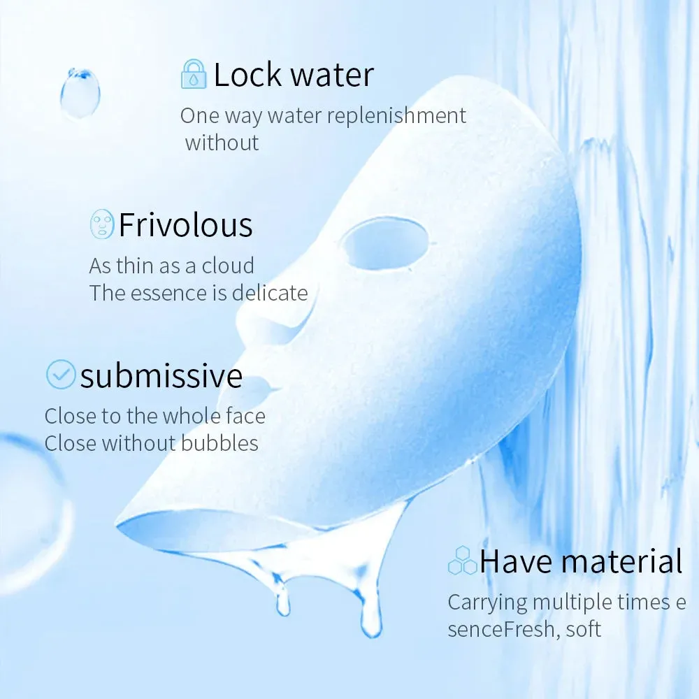 20 Piece Hydrating Centella Collagen Face Masks With Hyaluronic Acid For Refreshed Skin