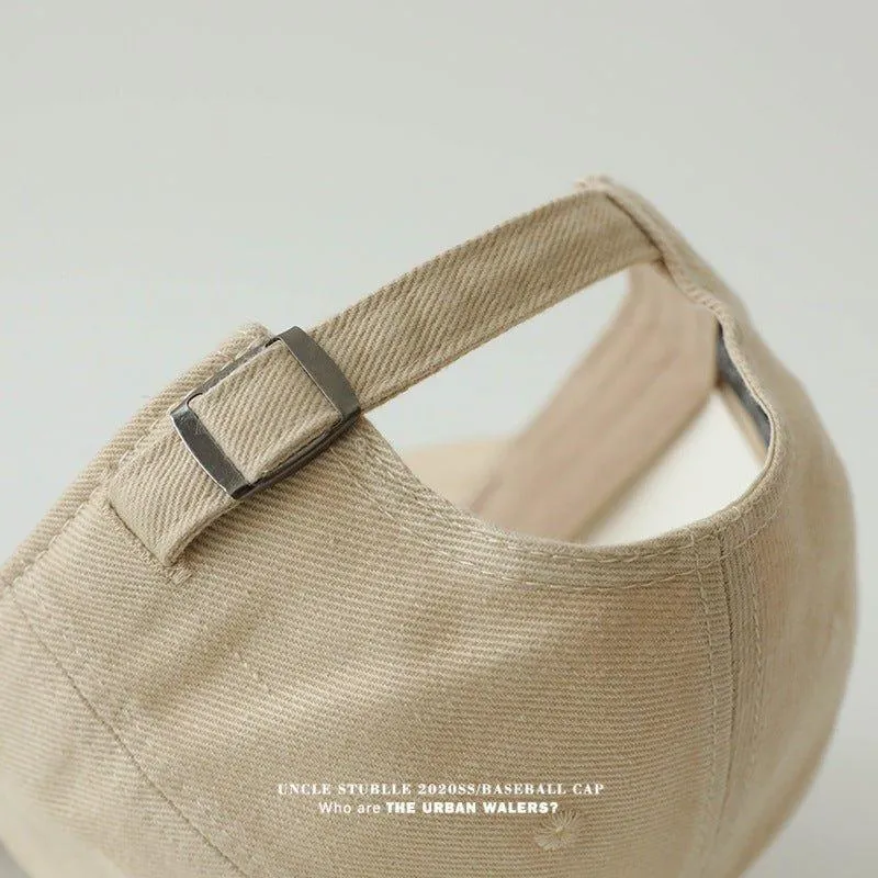 All Match Wide Brim Cotton Cap – Adjustable, Stylish, and Sun-Protective