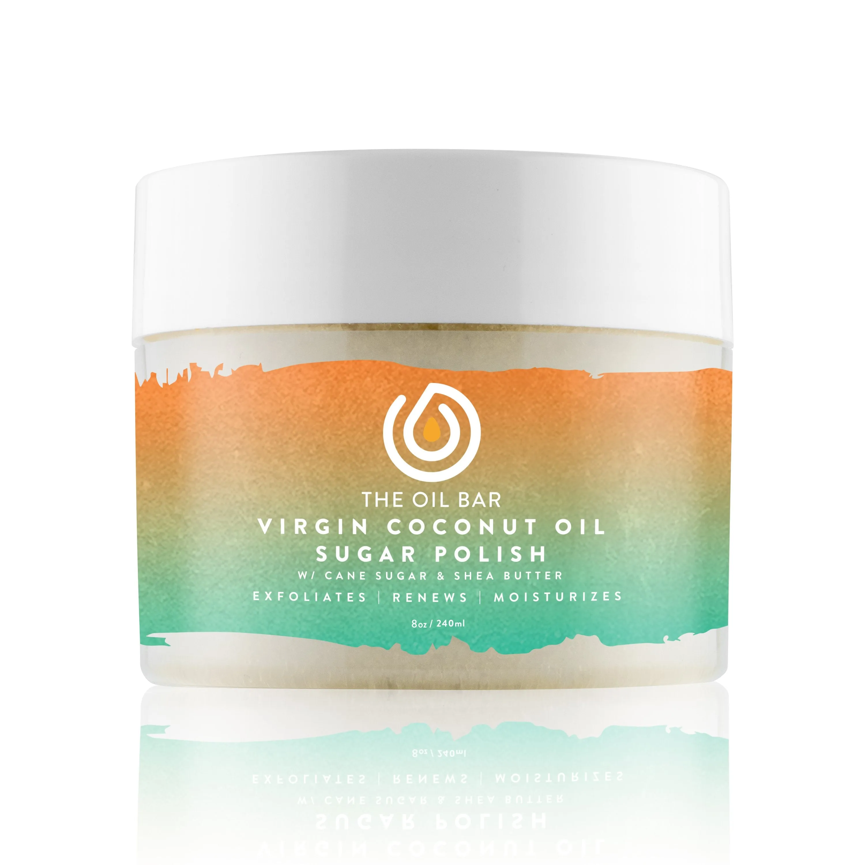 Amber Virgin Coconut Oil Sugar Polish