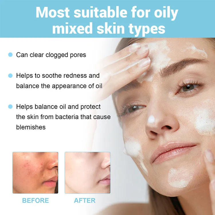 Brightening Foaming Facial Cleanser – Deep Clean Pores & Gently Remove Oil