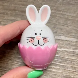 Bunny Kisses Marshmallow Scented Pink and White Swirl Lip Balm Unit