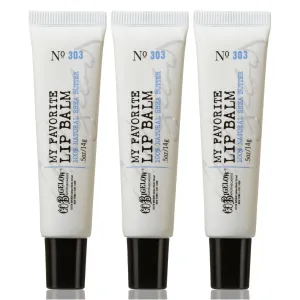 C.O. Bigelow My Favorite Lip Balm Trio, Lip Balm Tubes for Dry Lips, Moisturizing Lip Care with Shea Butter, Bulk Lip Balm 3 Pack, 0.5 oz Each