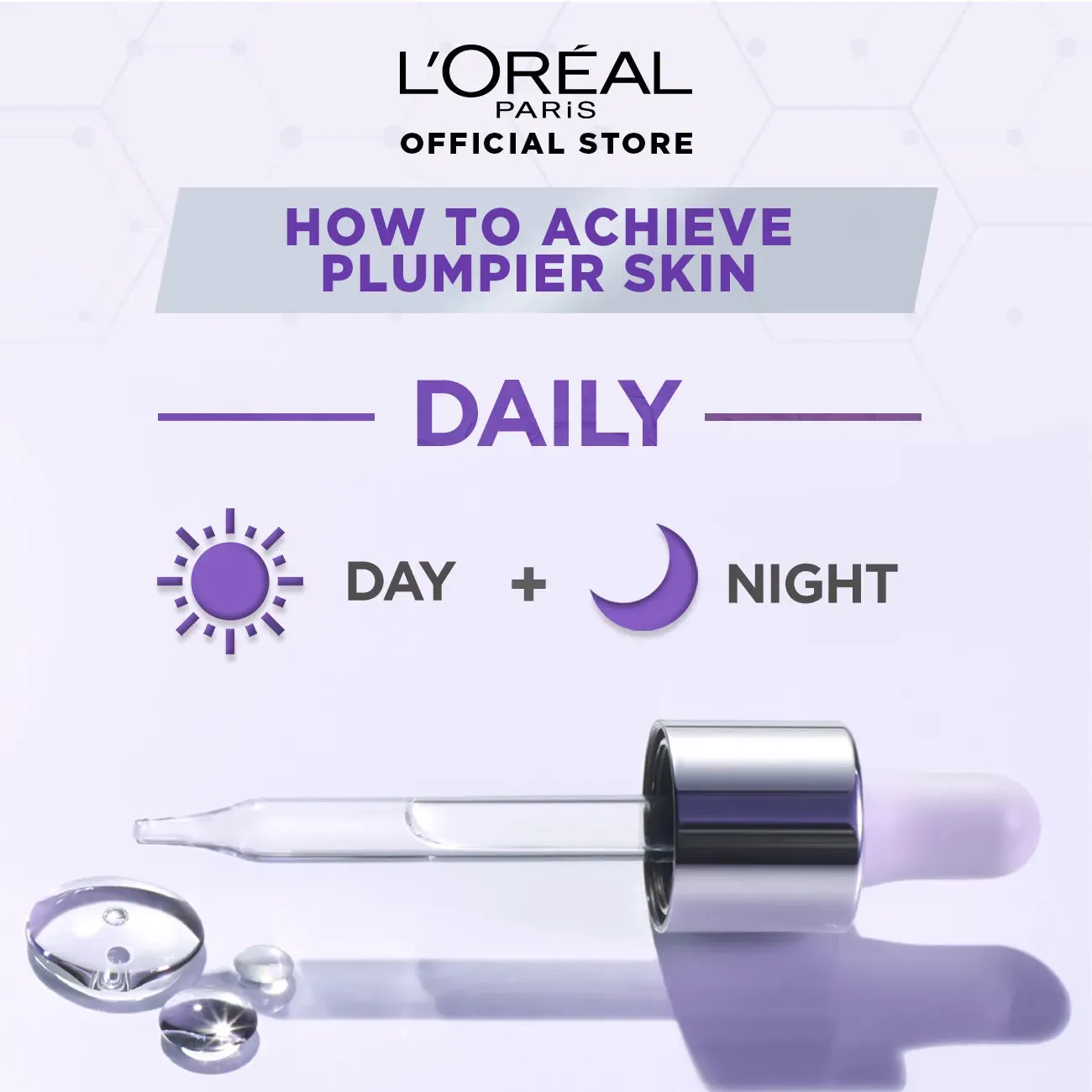 L'Oreal Serum with 1.5 % Hyaluronic Acid (15ml) for all Skin types