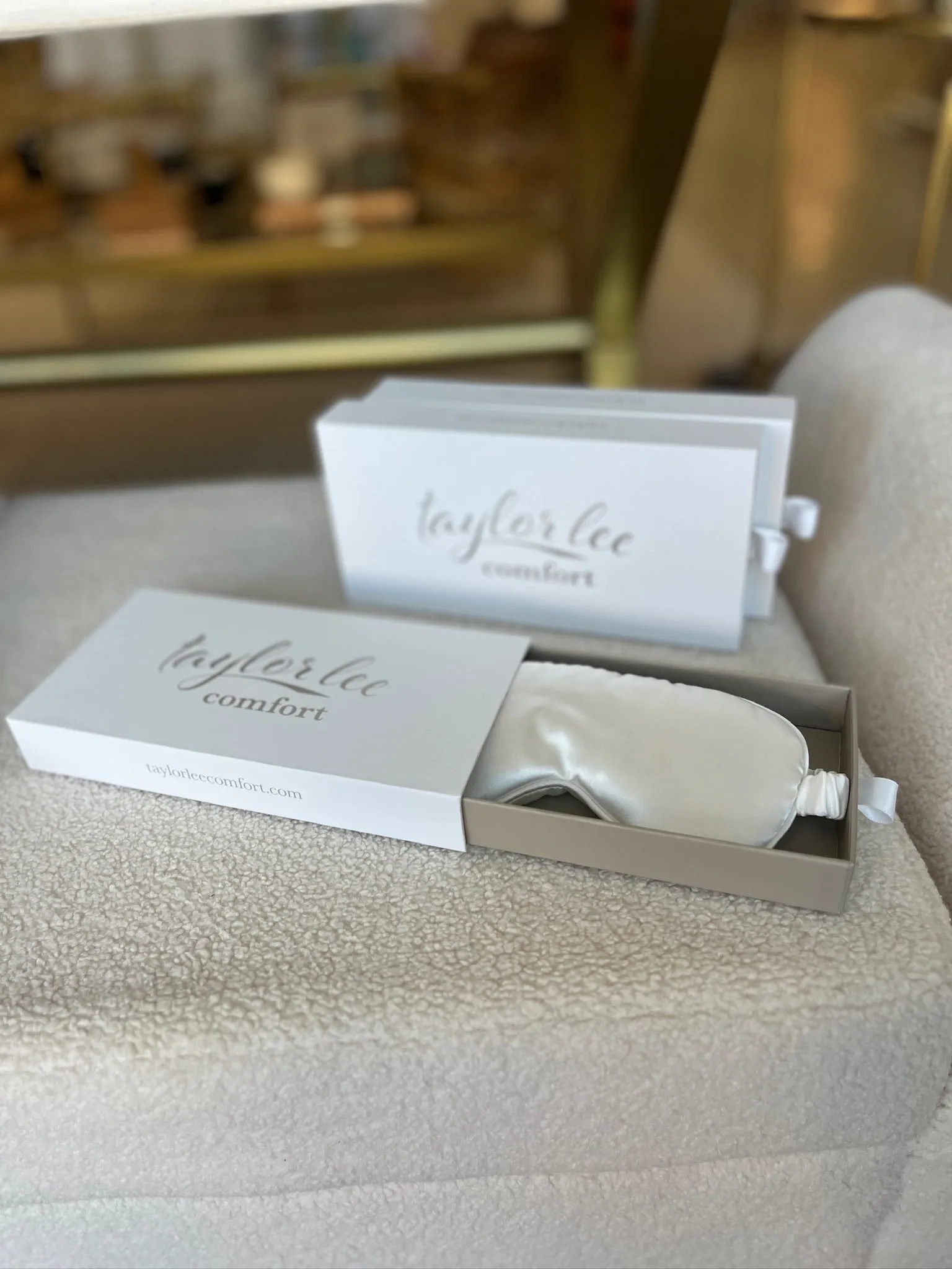Mulberry White Silk Sleepmask